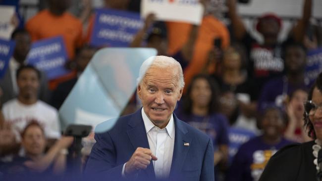 Biden campaigned in Detroit on July 12. Picture: Getty