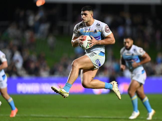 David Fifita on the charge. Picture: NRL Imagery