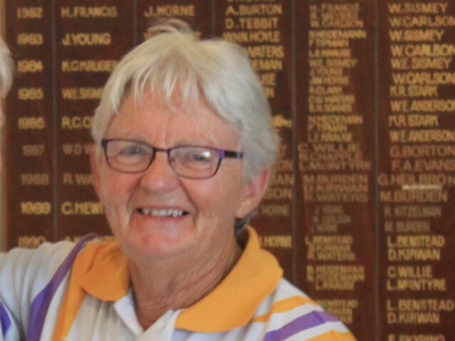 WINNER: Judy Allen won the Sunshine Ladies Championship Singles Final.