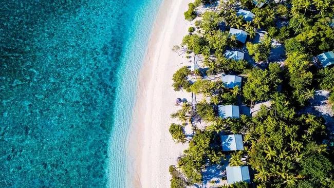 Tavarua glimpsed from above. Picture: supplied.