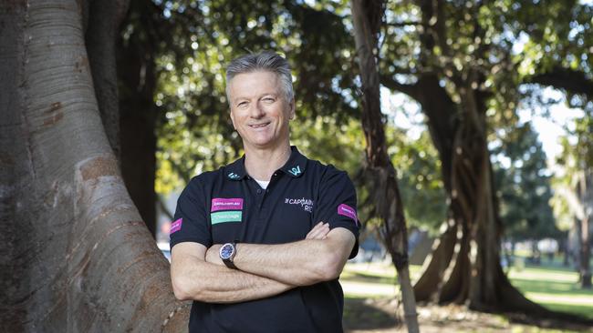 18/09/2018: Steve Waugh is promoting his charity's fundraiser The Captain's Ride. Photographed at the Domain in Sydney on Tuesday afternoon. Hollie Adams/The Australian