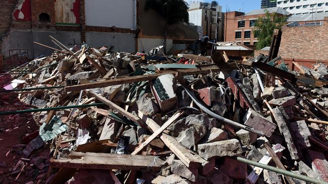 The site after demolition. Picture: AAP/Tracey Nearmy