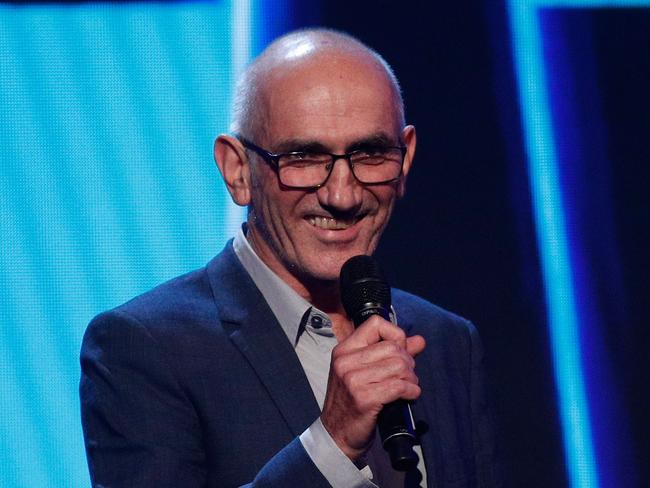 Paul Kelly accepts the ARIA for Best Adult Contemporary. Picture: Zak Kaczmarek/Getty Images for ARIA