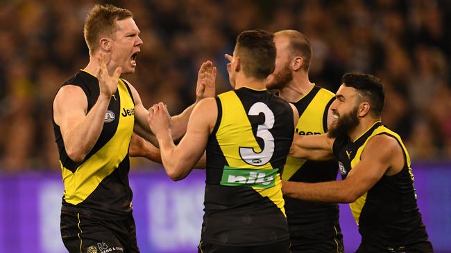 Jack Riewoldt kicked five goals in the loss.