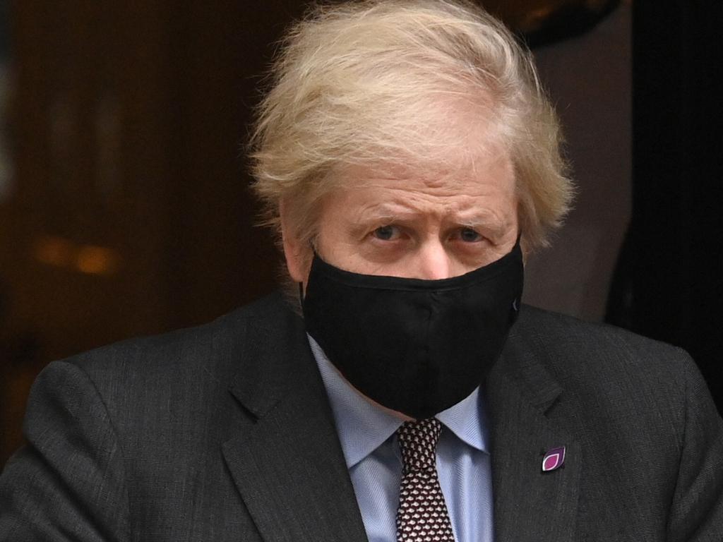 UK Prime Minister Boris Johnson is under pressure after the UK reported more than 100,000 COVID-19 deaths. Picture: Leon Neal/Getty Images