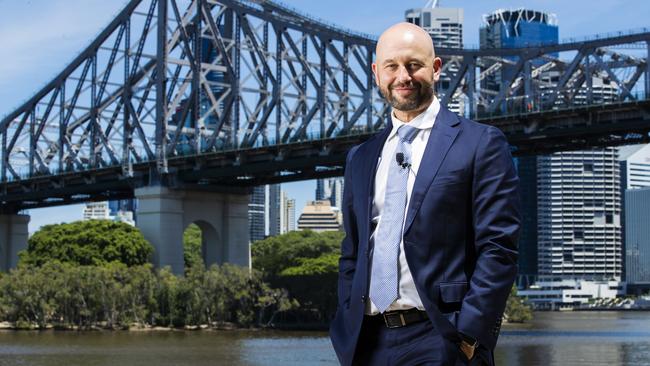 NRL chief executive Todd Greenberg in Brisbane on Monday for the Queensland launch of the 2020 NRL season. Picture: Lachie Millard