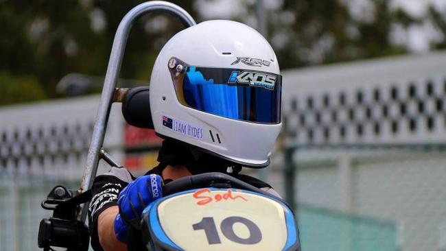 Coomera Waters go kart racer Liam Hydes, 14.