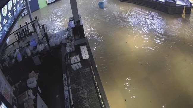 Waters inside Toombul shopping centre. Photo: Jamie Weston