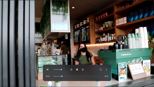 Amber Priest loves putting a smile on people's faces while preparing their daily coffee fix. Picture: Simran Gill