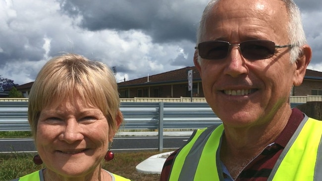 Di and John Leask from Ulmarra - campaigners for speed camera