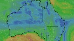 The southeast is expected to be battered by showers and storms heading into the weekend. Picture: Windy.com.