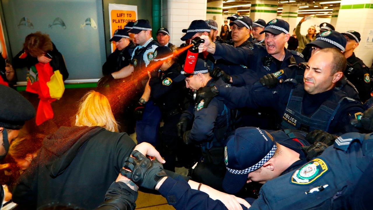 Pepper spray used on Sydney protesters