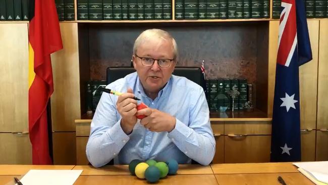 Kevin Rudd will make his return from injury later this year. Picture: Kevin Rudd/Twitter