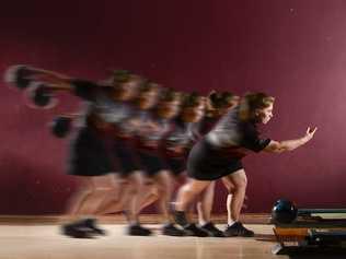 BOWLED OVER: Shanita Clark - winner of the Australian Junior Masters tenpin bowling. Photo Adam Hourigan / The Daily Examiner. Picture: Adam Hourigan