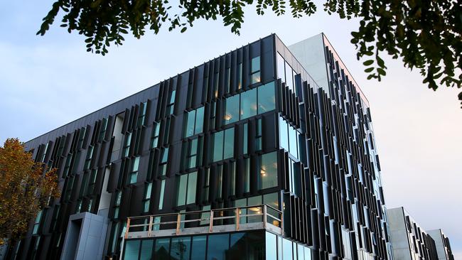 UTAS accommodation complex in Brisbane St, Hobart. Picture: SAM ROSEWARNE