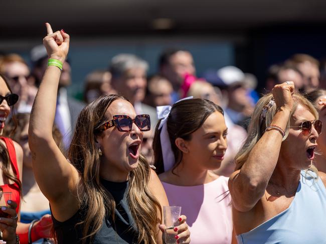 Cox plate at Moonee Valley Races celebrities, crowds and racing. Picture: Jason Edwards