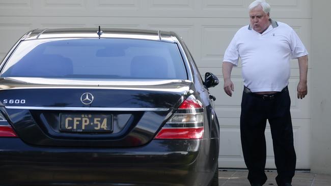 THEN: January 2016: Clive Palmer looking a little fuller. Picture: Mark Calleja