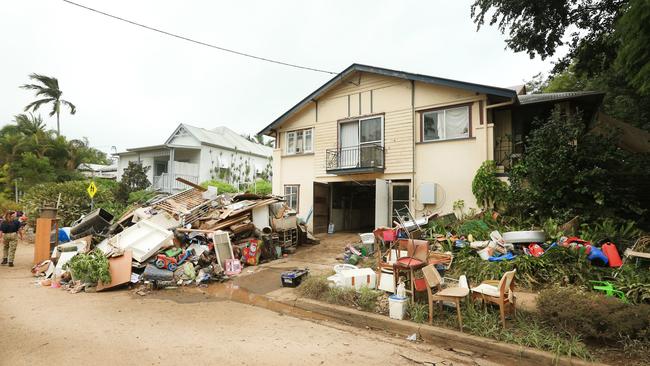 Stafford St, South Murwillumbah resembled a war zone after the 2017 floods. Picture: Scott Powick.