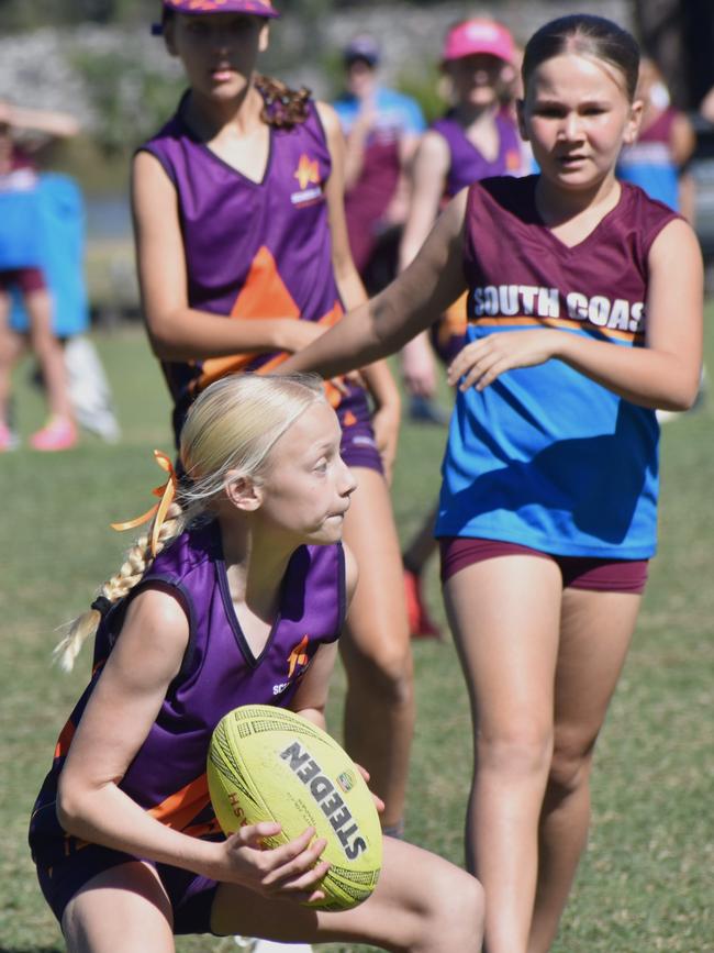 Queensland Representative School Sport state 10-12 years touch championships, Sunshine Coast versus South Coast at Cyril Connell Fields, Rockhampton, on June 7, 2024.