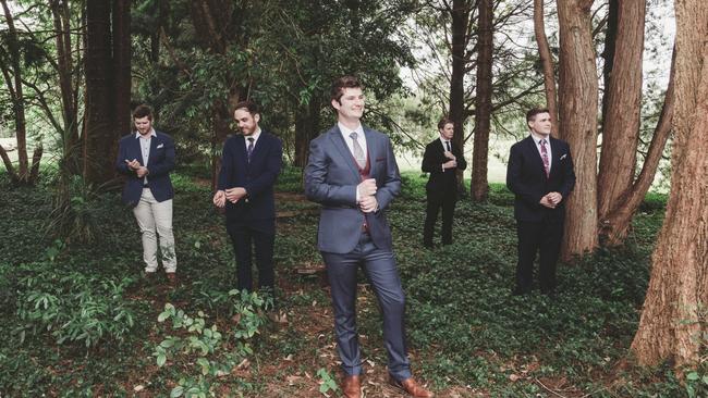 Woodland chums: Matt Burmeister and roosters, Brody Grogan Photography