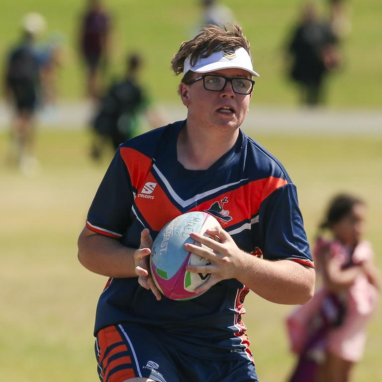 McCauley College V Laidley State High at the 2024 Gold Coast Titans All Schools Touch Football Picture: Glenn Campbell