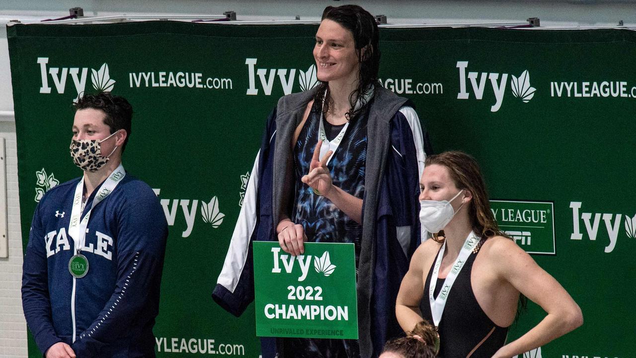 Transgender swimmer Lia Thomas of Penn University. Photo by Joseph Prezioso / AFP