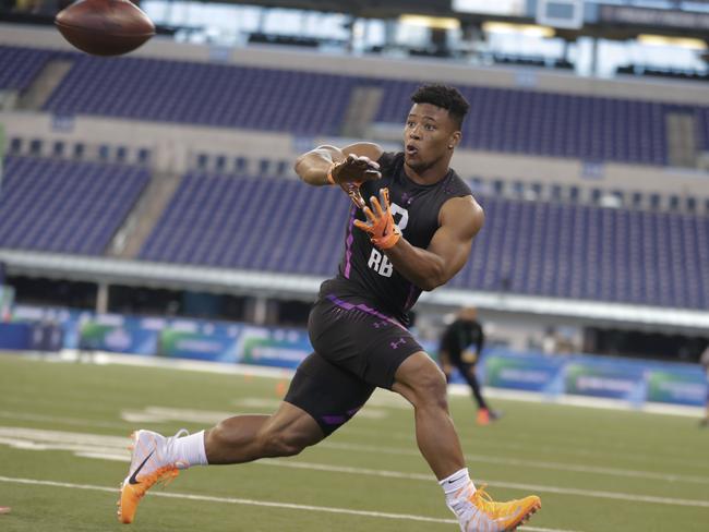 Saquon Barkley’s jaw-dropping NFL Combine athleticism | news.com.au ...