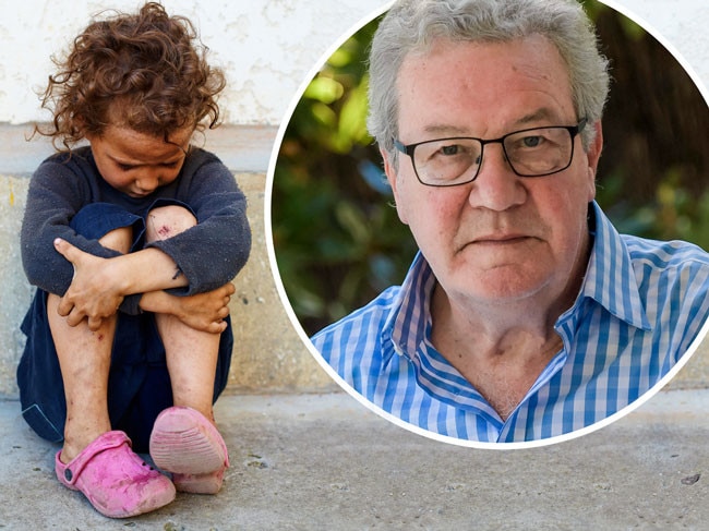 Downer inset on poverty stock shot