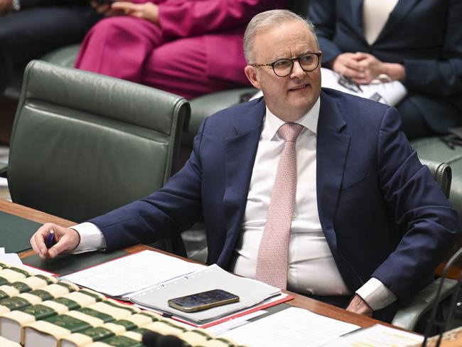 CANBERRA, Australia - NewsWire Photos - October 8, 2024: Prime Minister Anthony Albanese during Question Time at Parliament House in Canberra. Picture: NewsWire / Martin Ollman