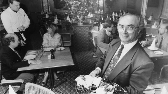 Restaurateur Stratos Pouras at Cork and Cleaver Restaurant in the 80s.