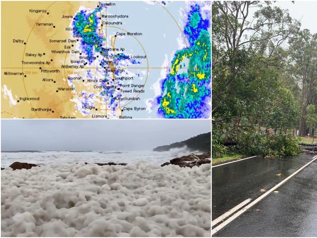 Wild weather conditions have lashed the Sunshine Coast.