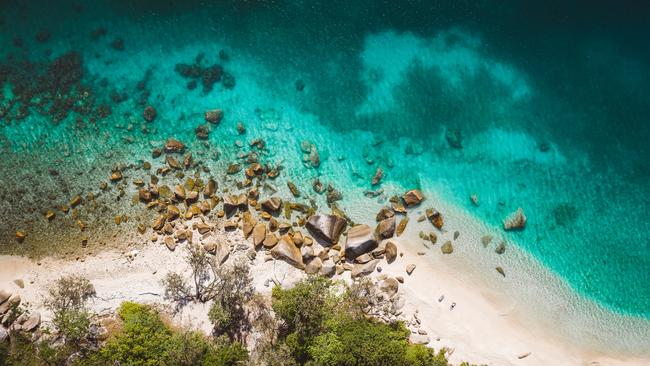 Nudey beach on Fitzroy island near Cairns in Queensland, Australia. Picture: Getty