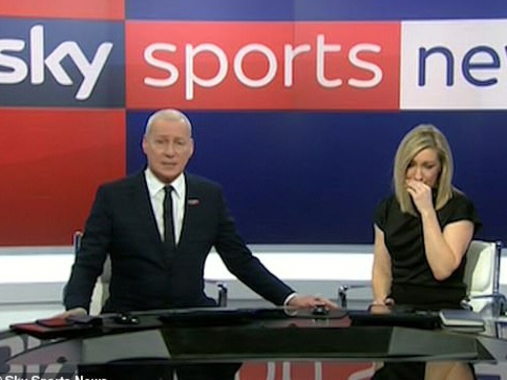 Sky Sports presenter Vicky Gomersall was overcome when reading out Bob Willis' family's statement.