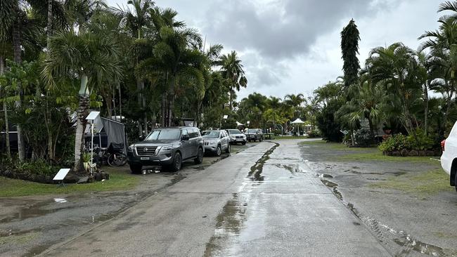 The man shared the picture of the Airlie Beach campsite with the caption: “New game: Spot the Starlink”. Picture: Facebook