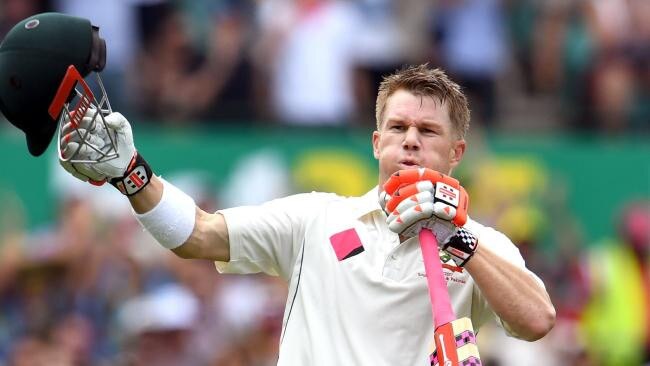 David Warner pulls out his Reverend celebration in Sydney.