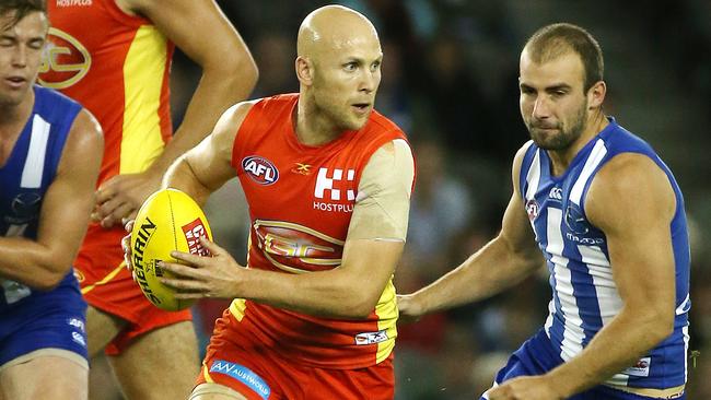 Gary Ablett has requested a trade back to Geelong. Picture: George Salpigtidis