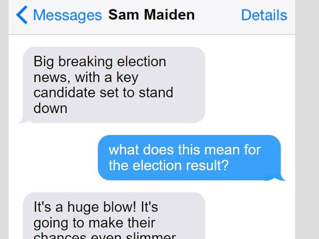 Big election news texted straight to you