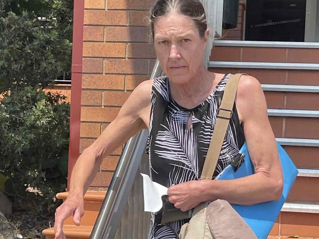 Nicole Lisa Thompson leaves Hervey Bay Magistrates Court on Wednesday morning.