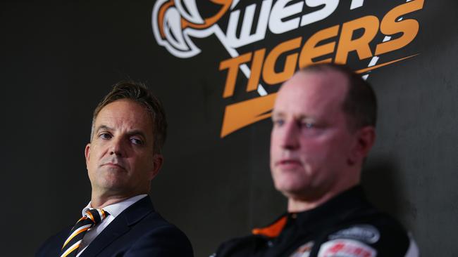 Wests Tigers CEO Justin Pascoe didn’t rule out future negotiations. Picture: Brett Costello