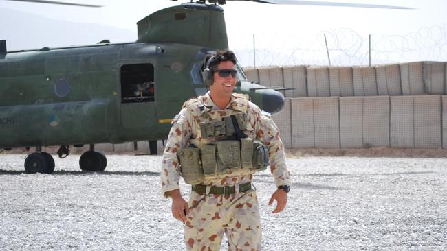 Corporal Rob Lee, pictured on duty in Afghanistan in 2010, believes there needs to be a ton more support for servicemen and women to transition from the military to civilian life. Picture: supplied.