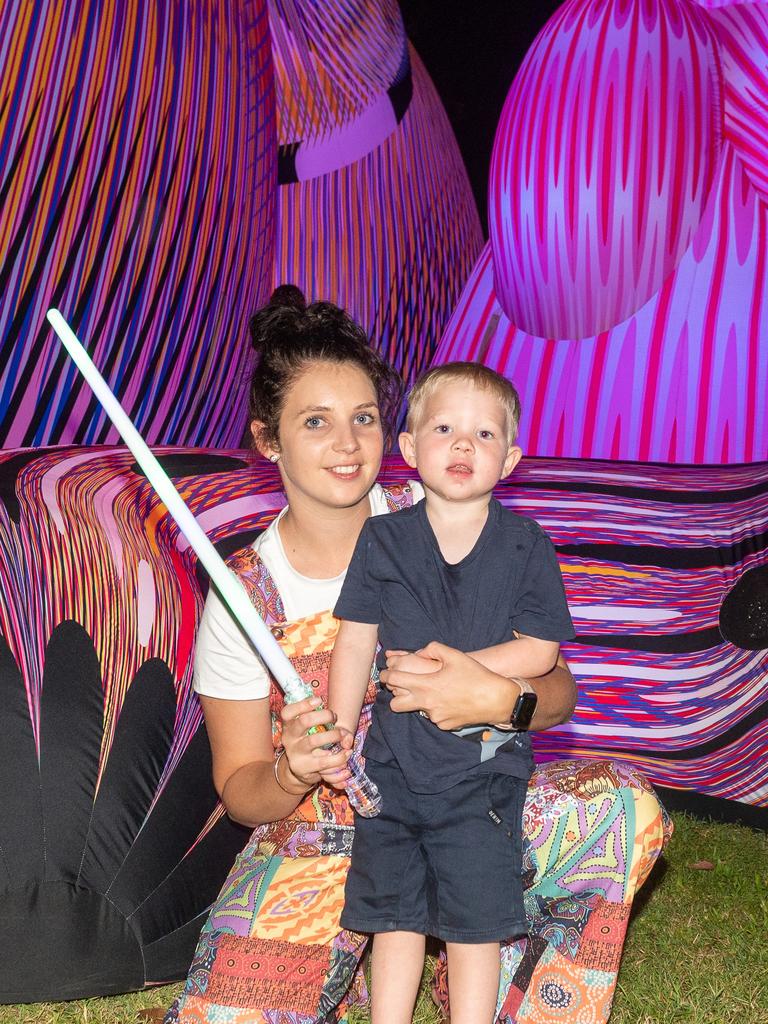 Kayla Angus and Lane Angus at Daly Bay Illuminate Queens Park Goldsmith Street, East Mackay Thursday 5 October 2023 Picture:Michaela Harlow