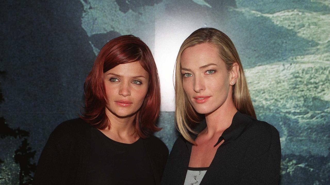 Supermodels Helena Christensen and Tatjana Patitz in 1997.