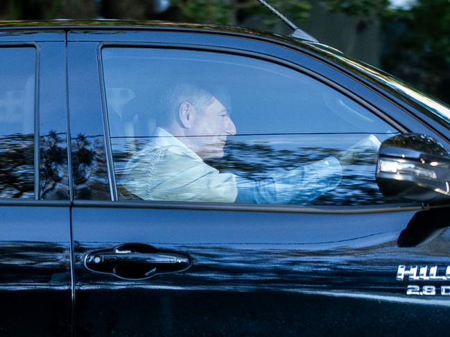 SYDNEY, AUSTRALIA - Daily Telegraph - June 3rd 2024: Channel Nine CEO Mike Sneesby leaves his Randwick house today.Picture: Daily Telegraph / Brendan Read