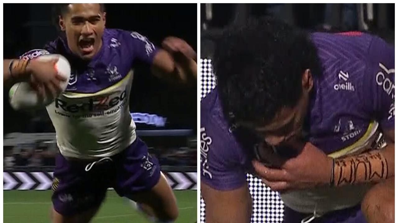 ‘Quite a leap’: Storm star’s ‘embarrassing’ moment as ‘swan dive’ try sours