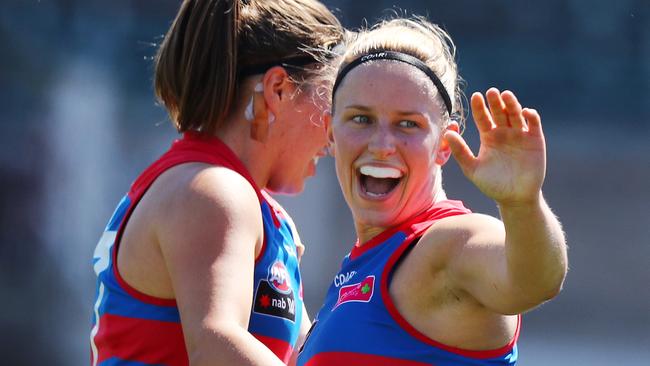 A hip injury cruelled Jaimee Lambert’s AFLW season. Picture: Michael Klein