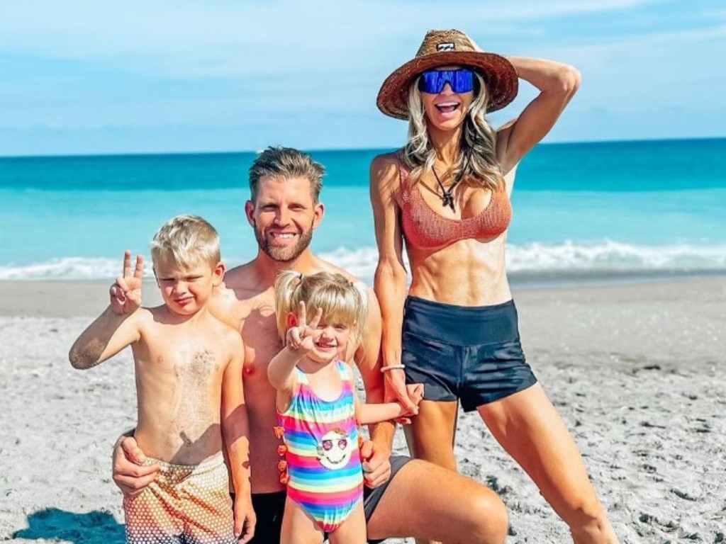 Erik with his wife Lara and their kids (Picture: Instagram/erictrump)