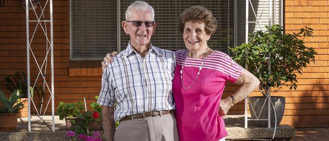 Desmond Pasfield and his wife Patricia. Picture: Matthew Vasilescu