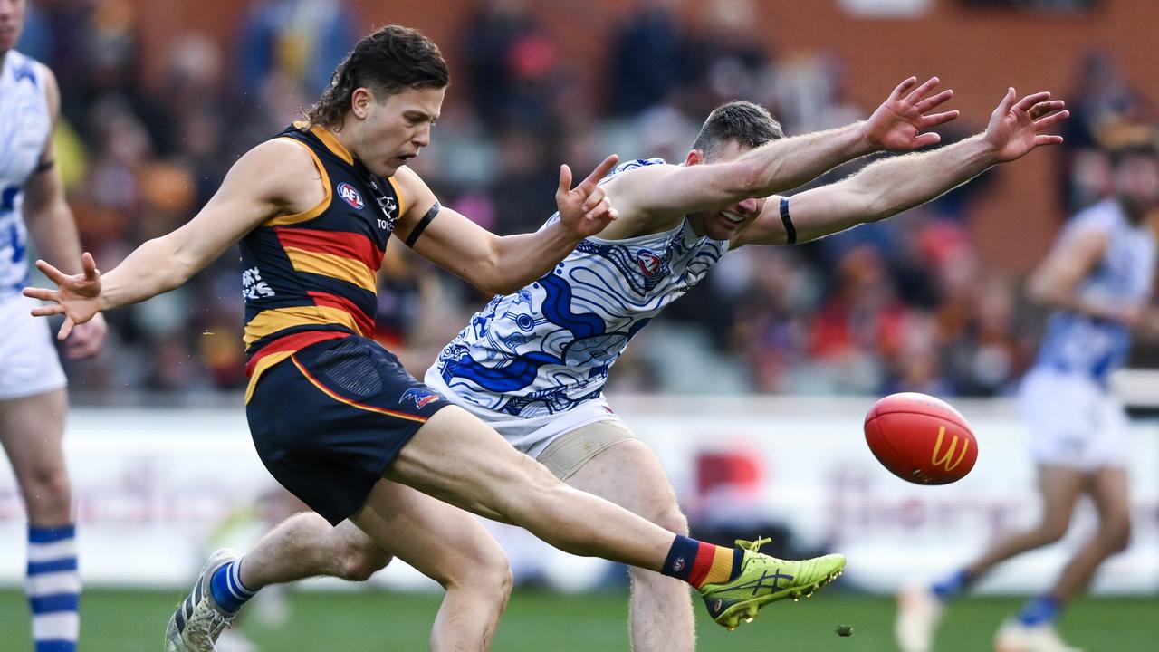 Can Jake Soligo and the Adelaide young guns stay focused? Picture: Mark Brake/Getty Images