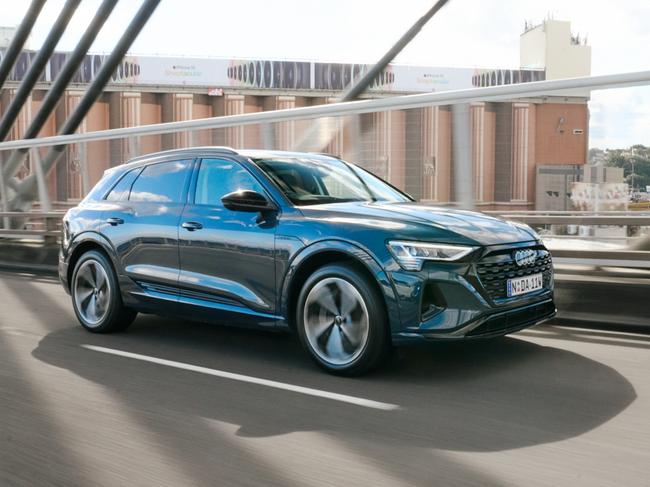 EMBARGO FOR TWAM 29 JUNE 2024. FEE MAY APPLY. Audi SQ8 50 E Tron, Plasma Blue. Photo: Supplied