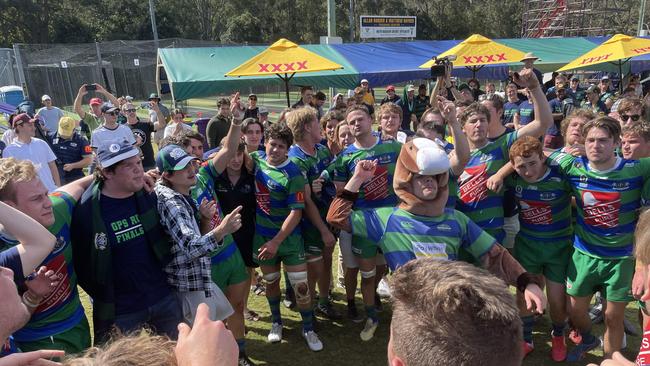 GPS players and supporters celebrate